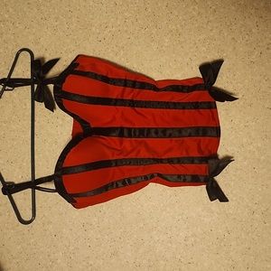 Vintage hot topic morbid threads corset